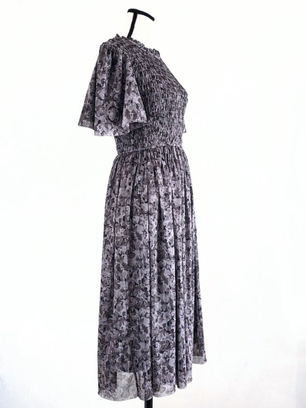 Böhme Sofia Midi Dress in Grey Tulle – Size Small (S) - Picture 2 of 12